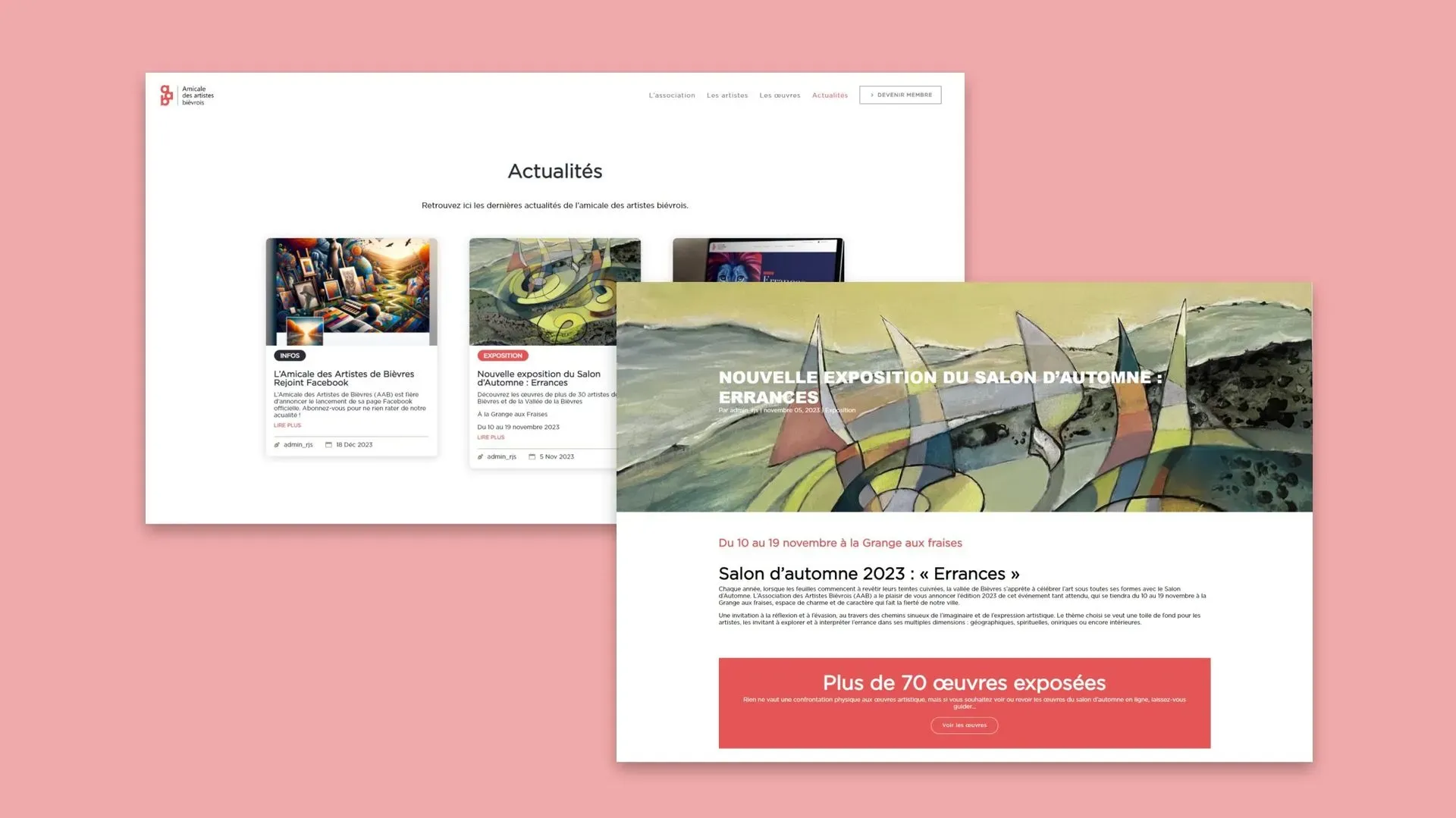 Amicale des Artistes Biévrois, visuel