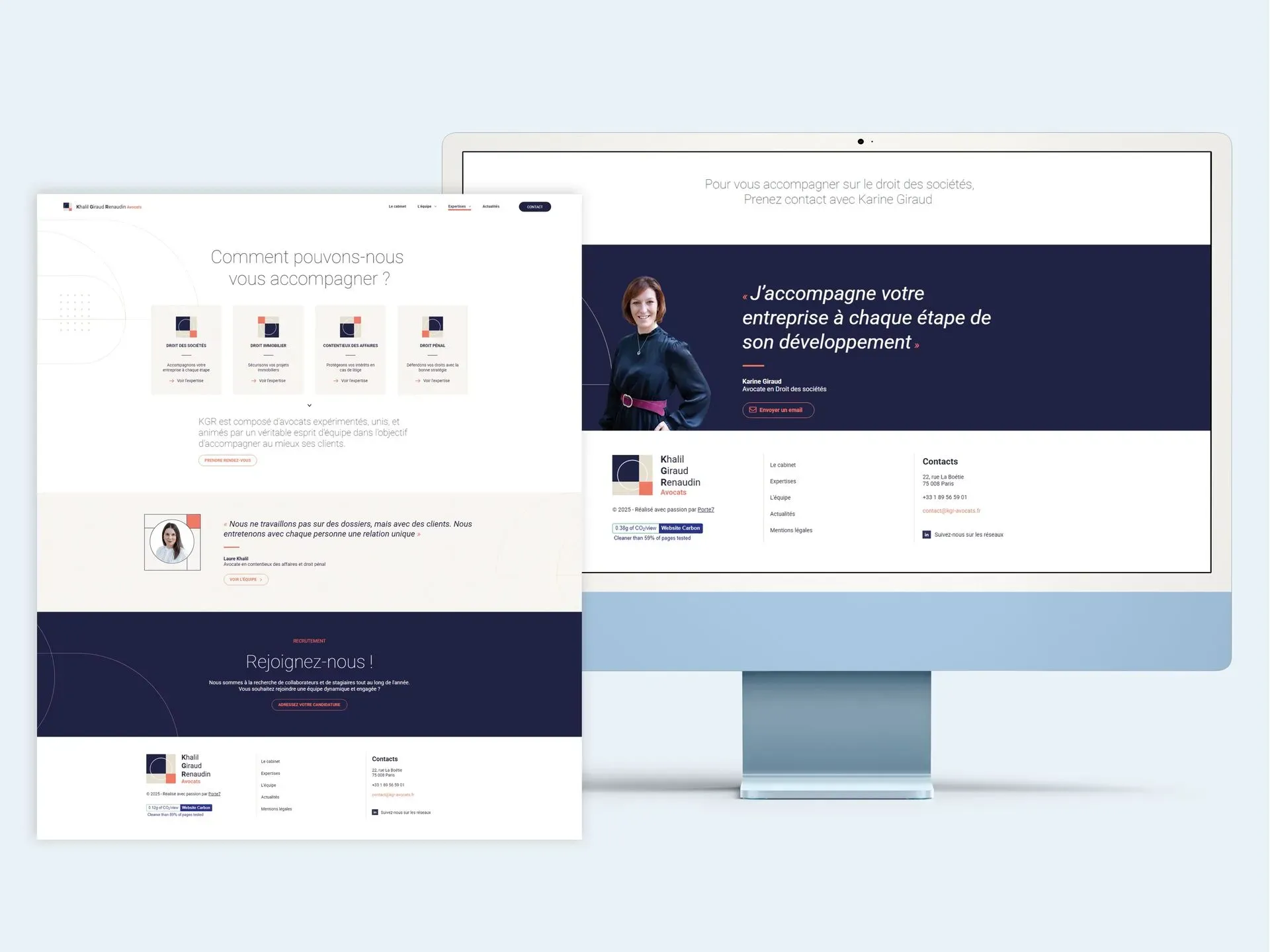 KGR Avocat, visuel