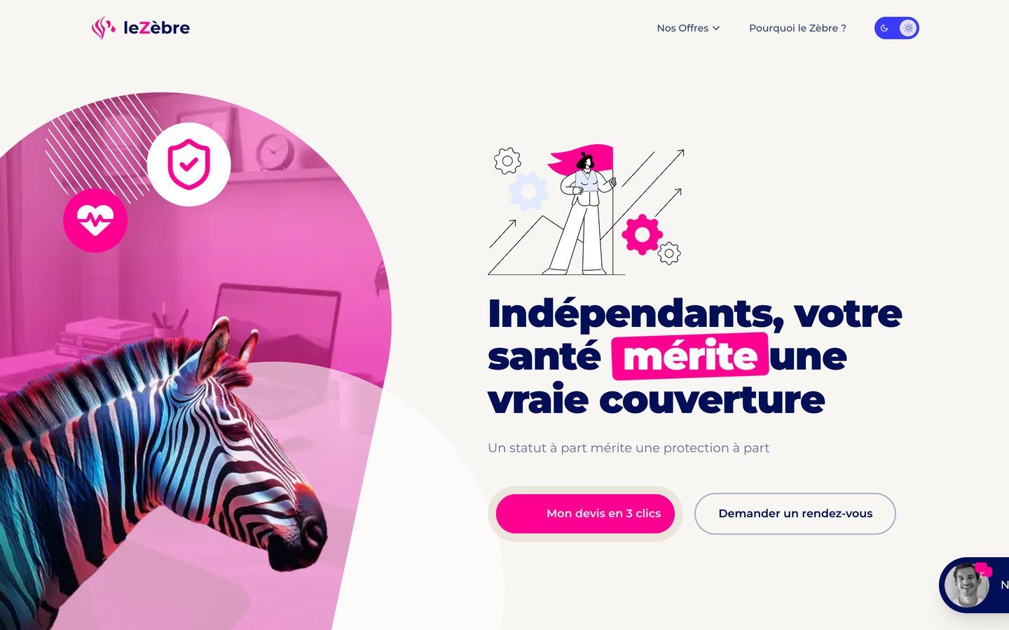 Le site Le Zèbre en ligne