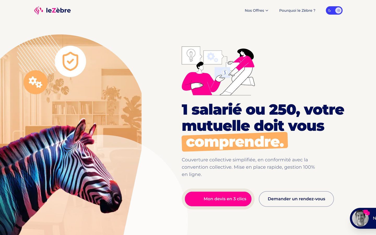 Le site Le Zèbre en ligne