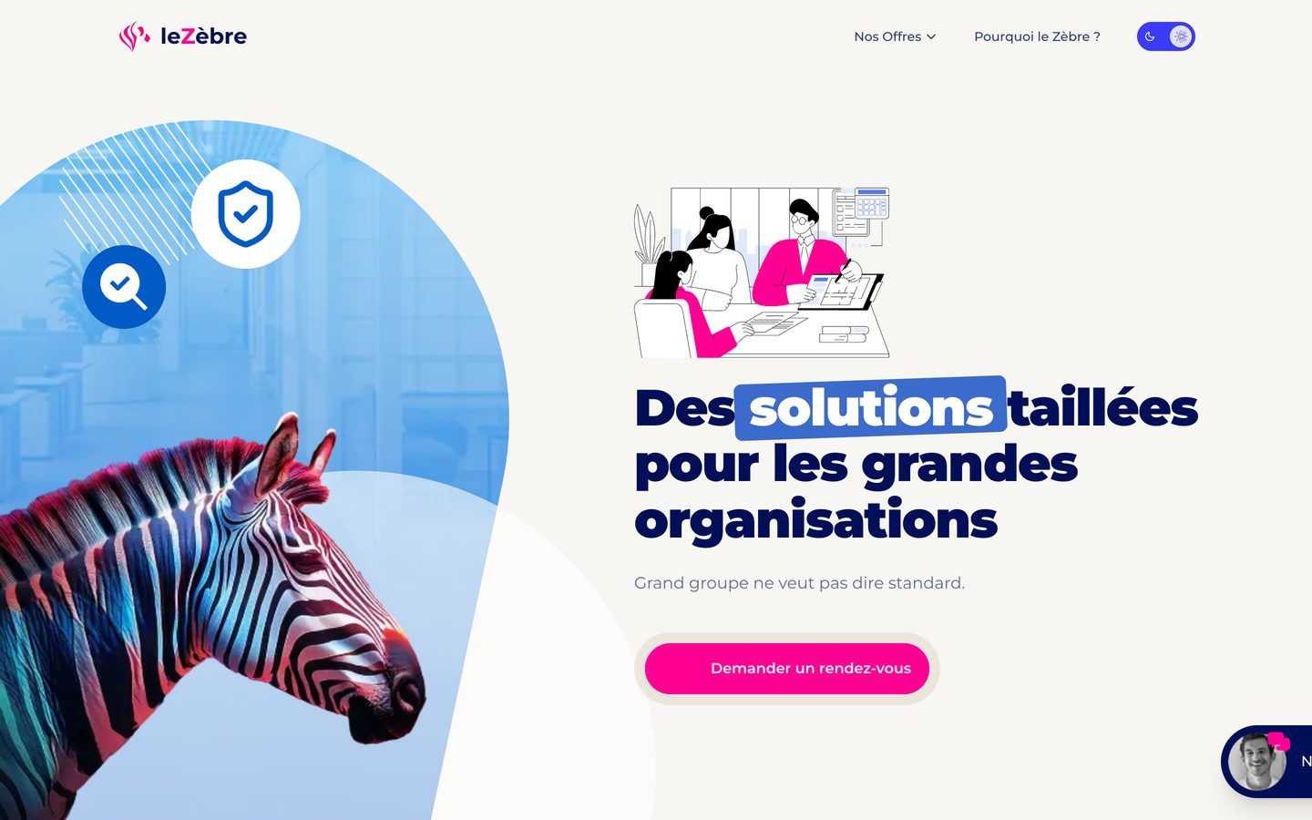 Le site Le Zèbre en ligne