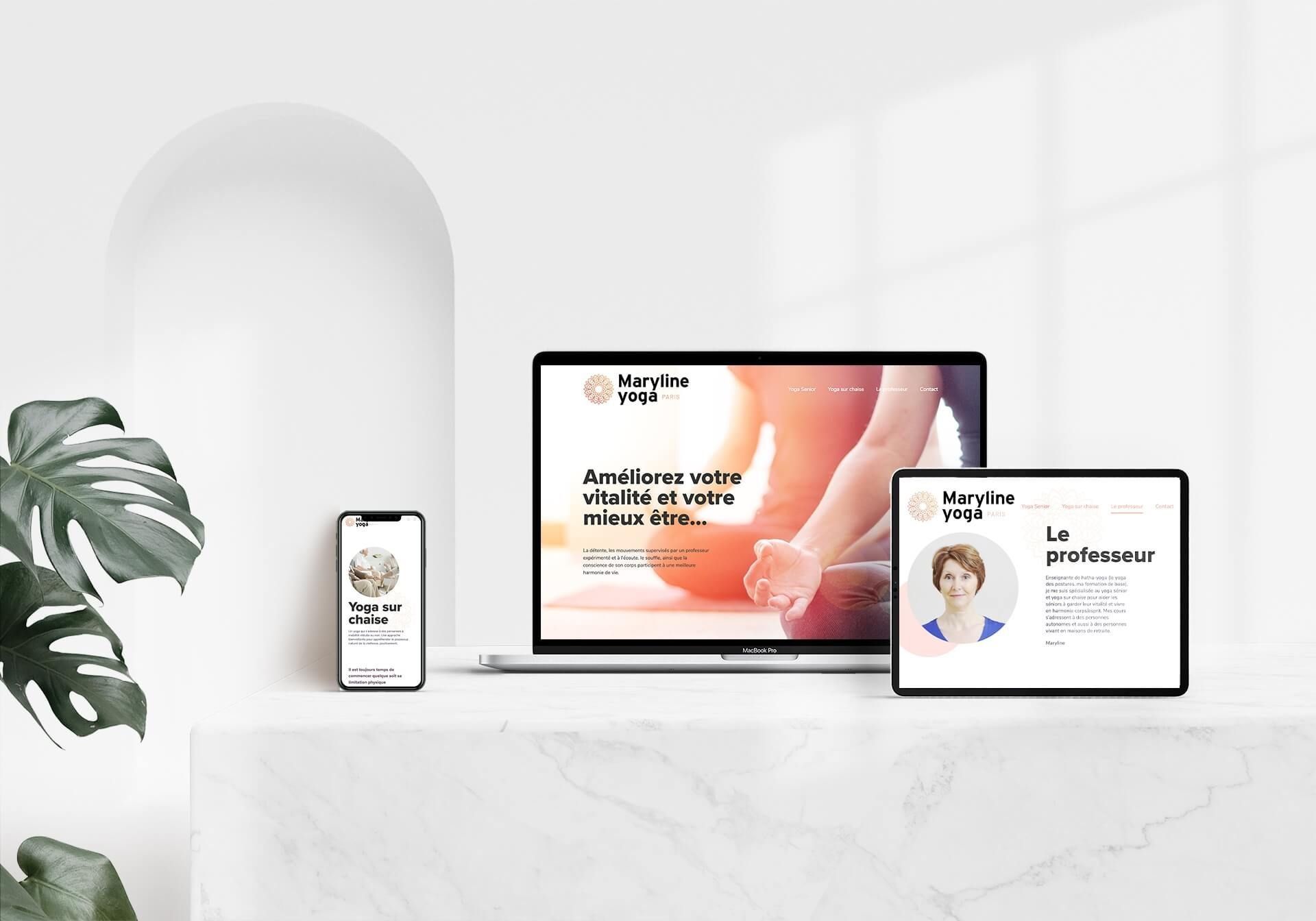 Maryline Yoga, visuel